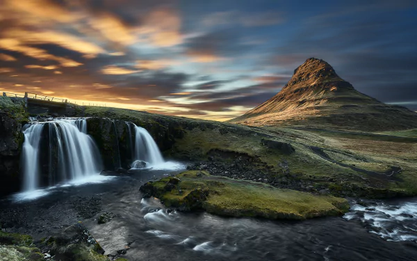  Kirkjufell, a 463 m high mountain, claimed to be the most photographed mountain in the country by EtienneR68
