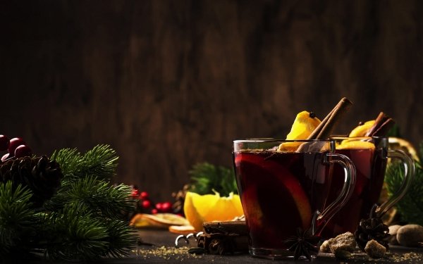 Food Tea Christmas Drink Glass HD Wallpaper | Background Image