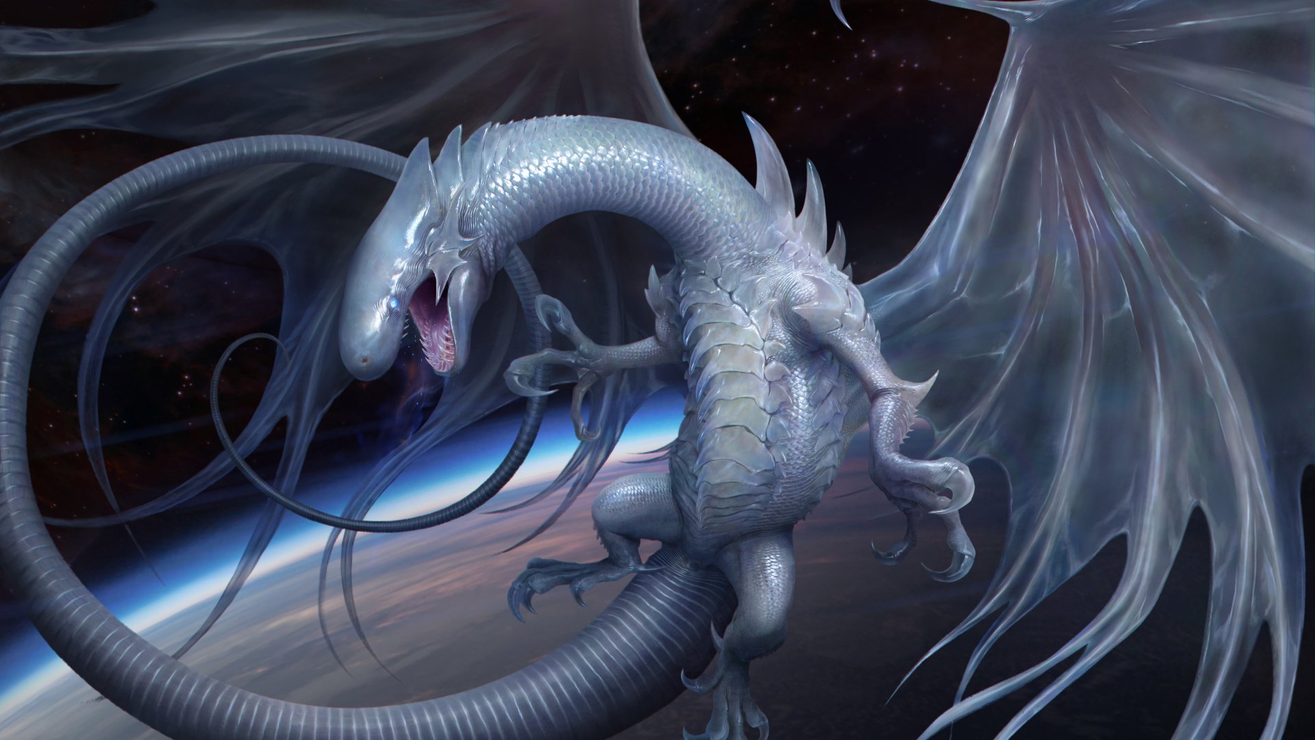 Download Fantasy Dragon 4k Ultra HD Wallpaper by RJ Palmer