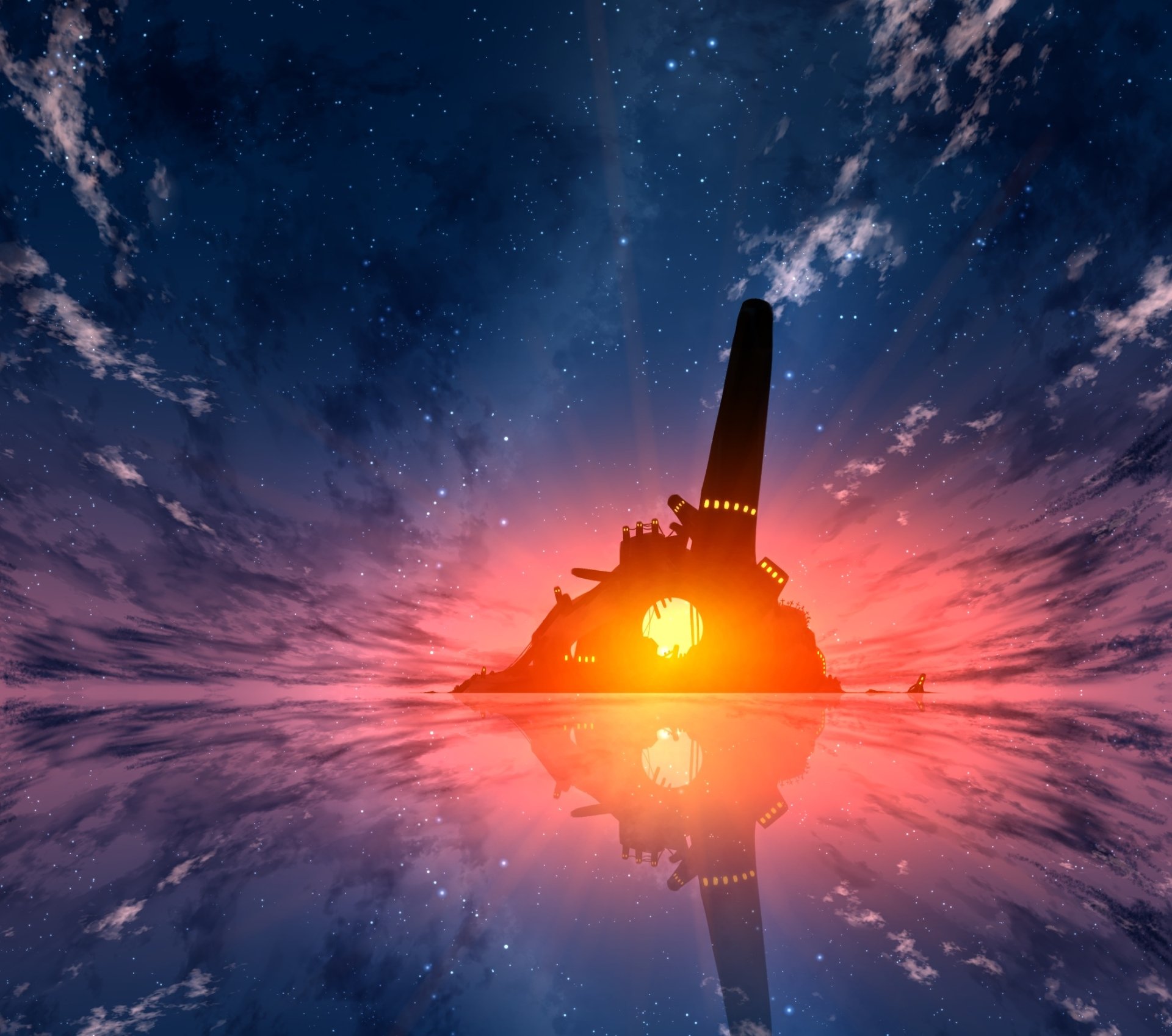 Download Anime Sunset Anime Sunset HD Wallpaper by faPka