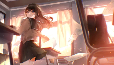 Anime girl anime girl HD Desktop Wallpaper | Background Image