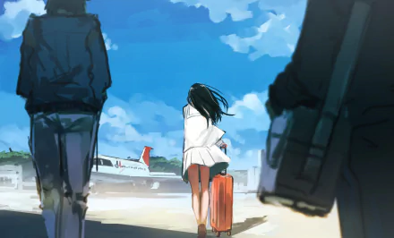 Anime girl anime girl HD Desktop Wallpaper | Background Image