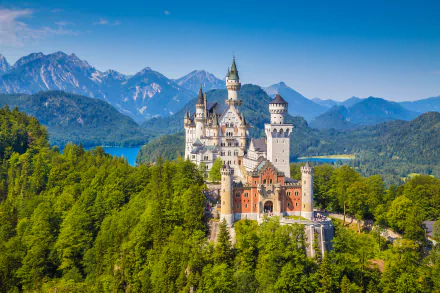castle Bavaria Germany man made Neuschwanstein Castle HD Desktop Wallpaper | Background Image