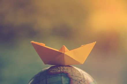 paper boat man made origami HD Desktop Wallpaper | Background Image