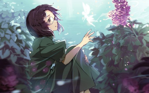 Anime Original Glasses Fairy HD Wallpaper | Background Image