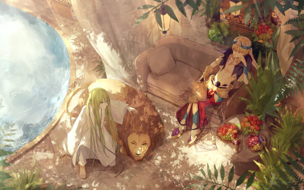 Fate (Series) Kingu (Fate/Grand Order) Gilgamesh (Caster) Anime Fate/Grand Order HD Desktop Wallpaper | Background Image