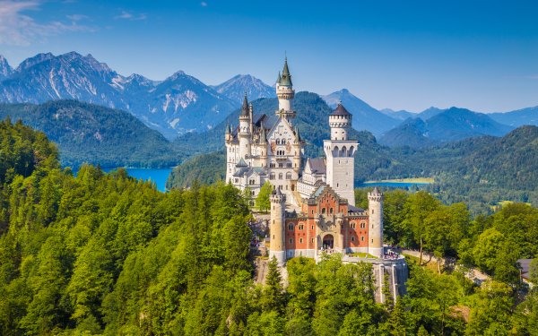Man Made Neuschwanstein Castle Castles Germany Bavaria Castle HD Wallpaper | Background Image