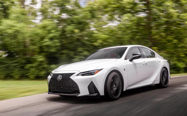 white car car Lexus Lexus IS vehicle Lexus IS 350 F Sport HD Desktop Wallpaper | Background Image