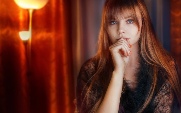 Women Model Anastasia Lyubyatinskaya Portrait Redhead HD Wallpaper | Background Image