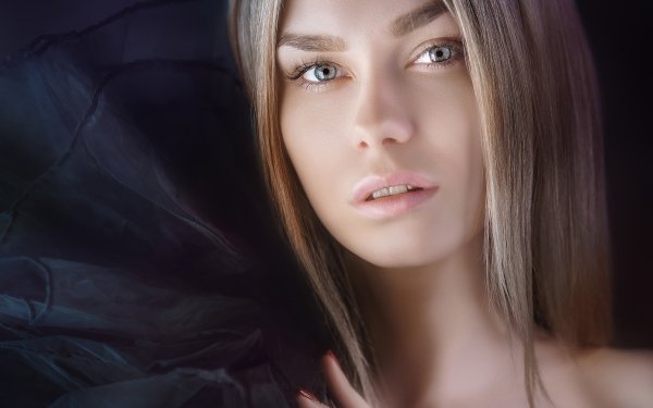 Women Model Face Hair Portrait HD Wallpaper | Background Image
