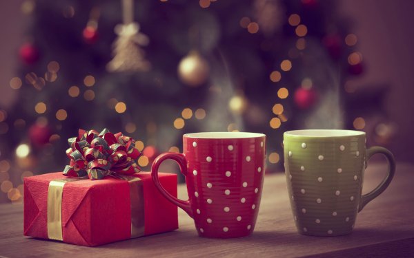 Holiday Christmas Coffee Mug Gift Decoration HD Wallpaper | Background Image