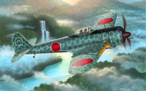 warplane Nakajima Ki-43 military aircraft HD Desktop Wallpaper | Background Image