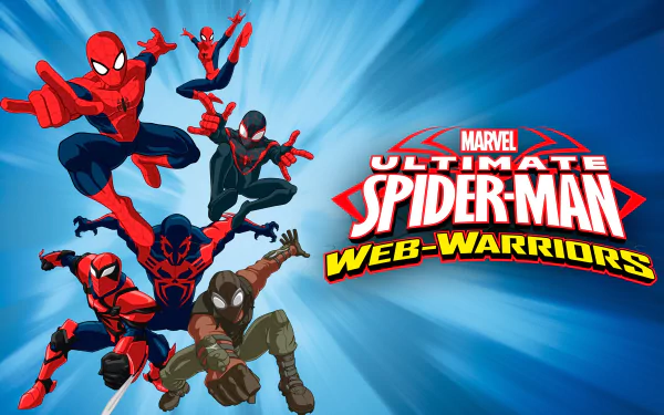 Peter Parker Spider-Woman Spider-Man 2099 Miles Morales spider man Ultimate Spider-Man (TV Show) TV Show HD Desktop Wallpaper | Background Image