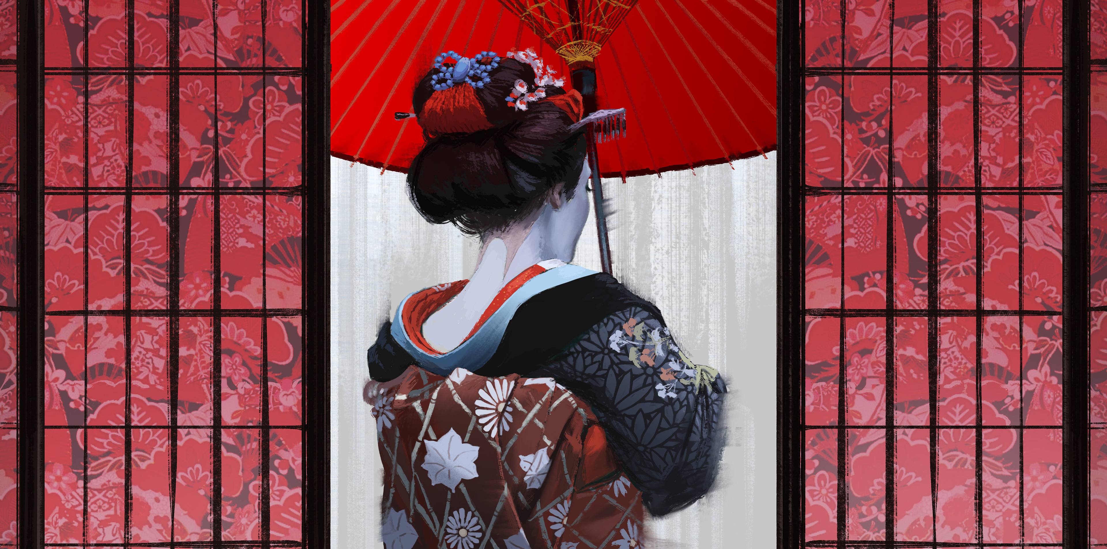 Artistic Geisha HD Wallpaper | Background Image