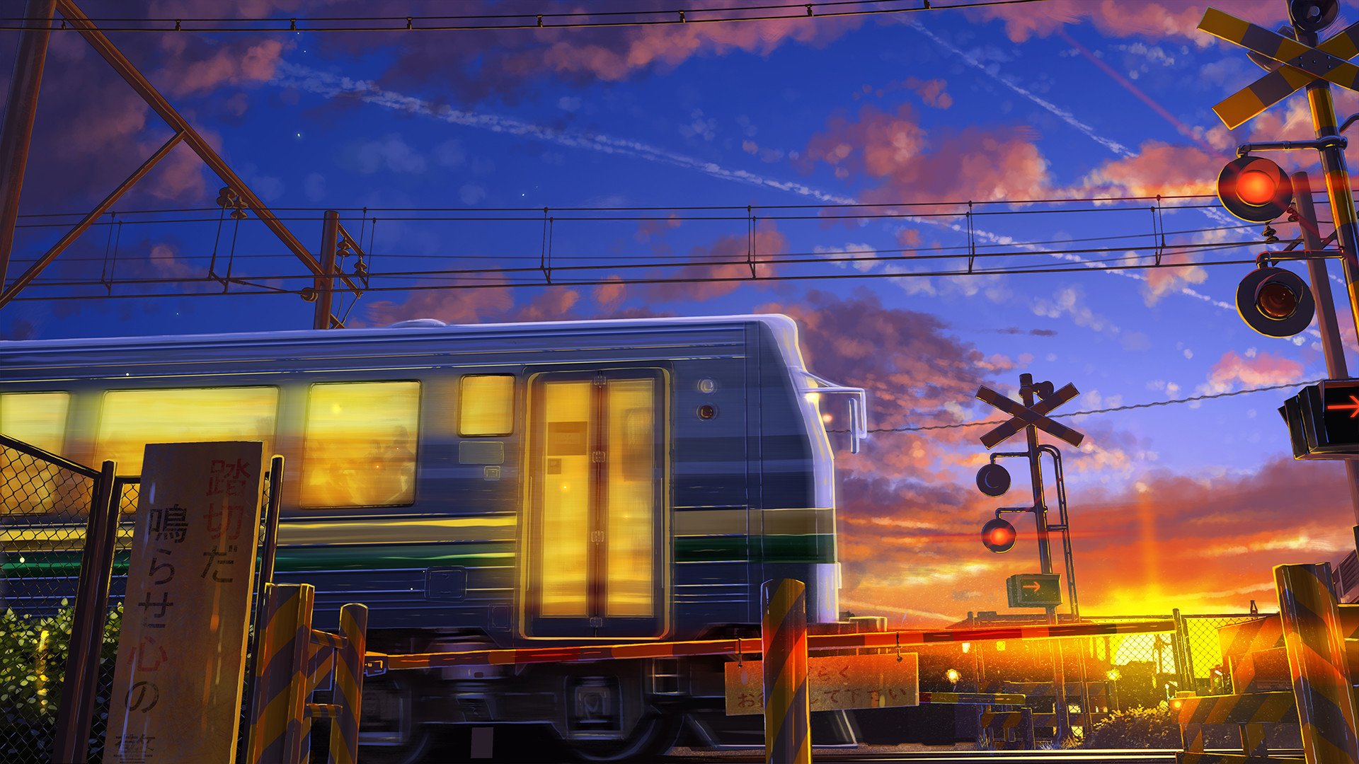 Anime Train HD Wallpaper by Eugene Bright