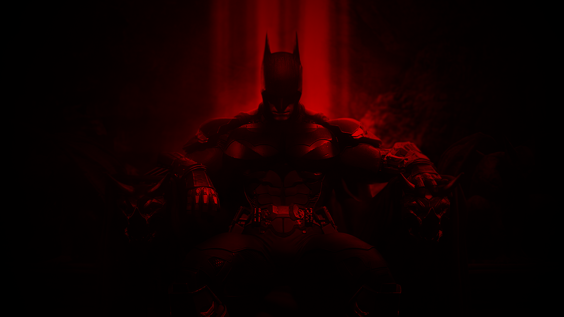 Batman Black And Red Wallpaper