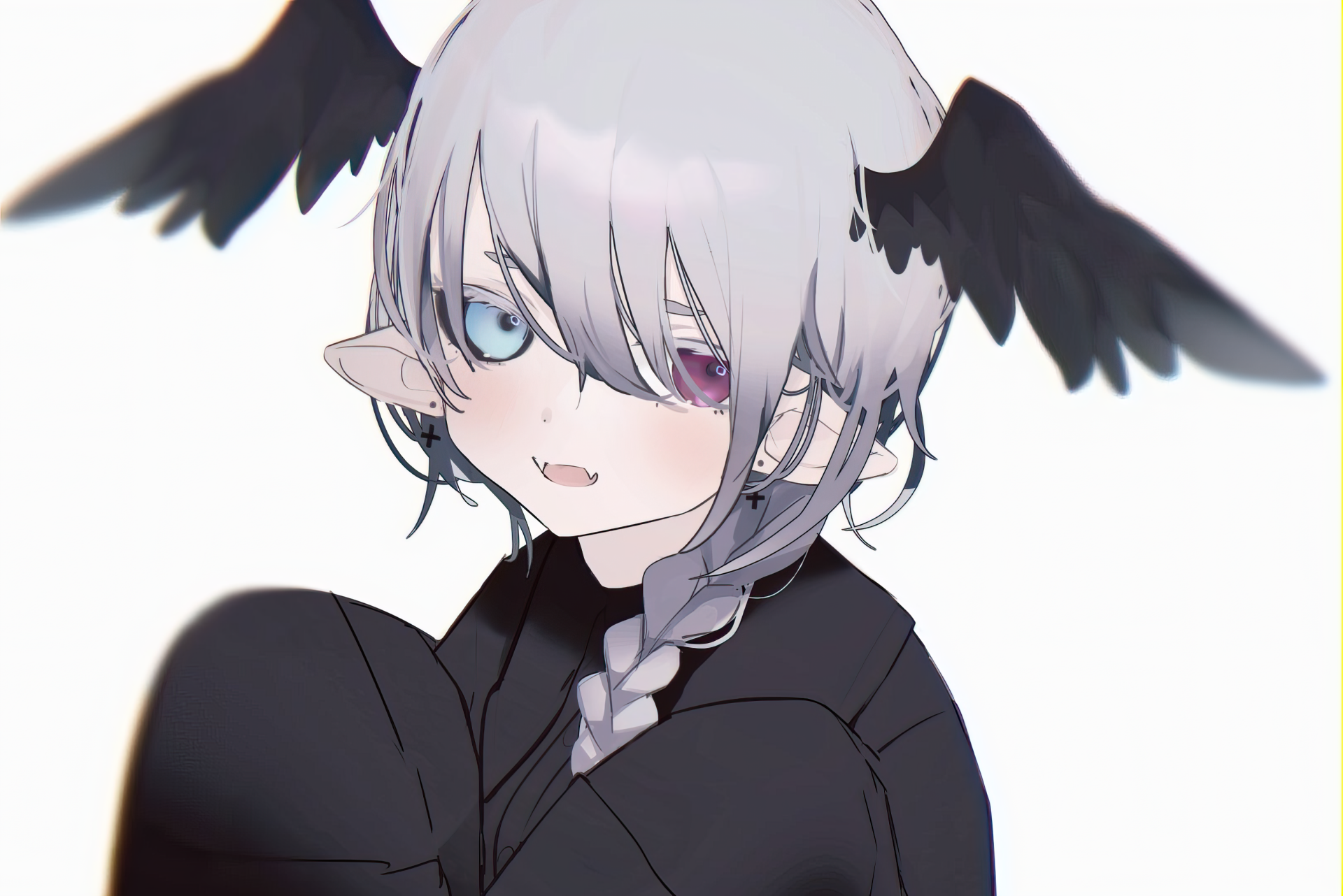 Download Heterochromia Anime Girl Anime Girl HD Wallpaper by みぎひだり