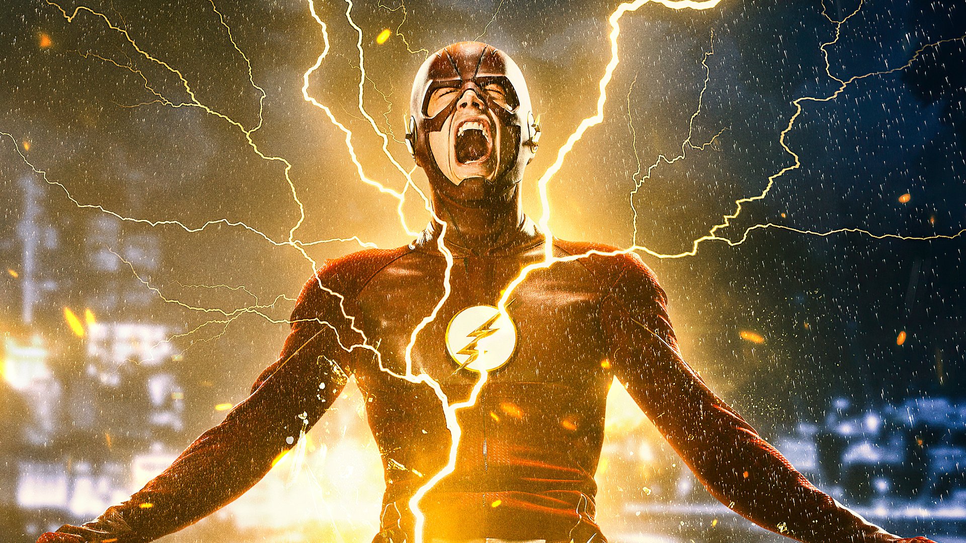 Download Grant Gustin Barry Allen TV Show The Flash (2014) 4k Ultra HD