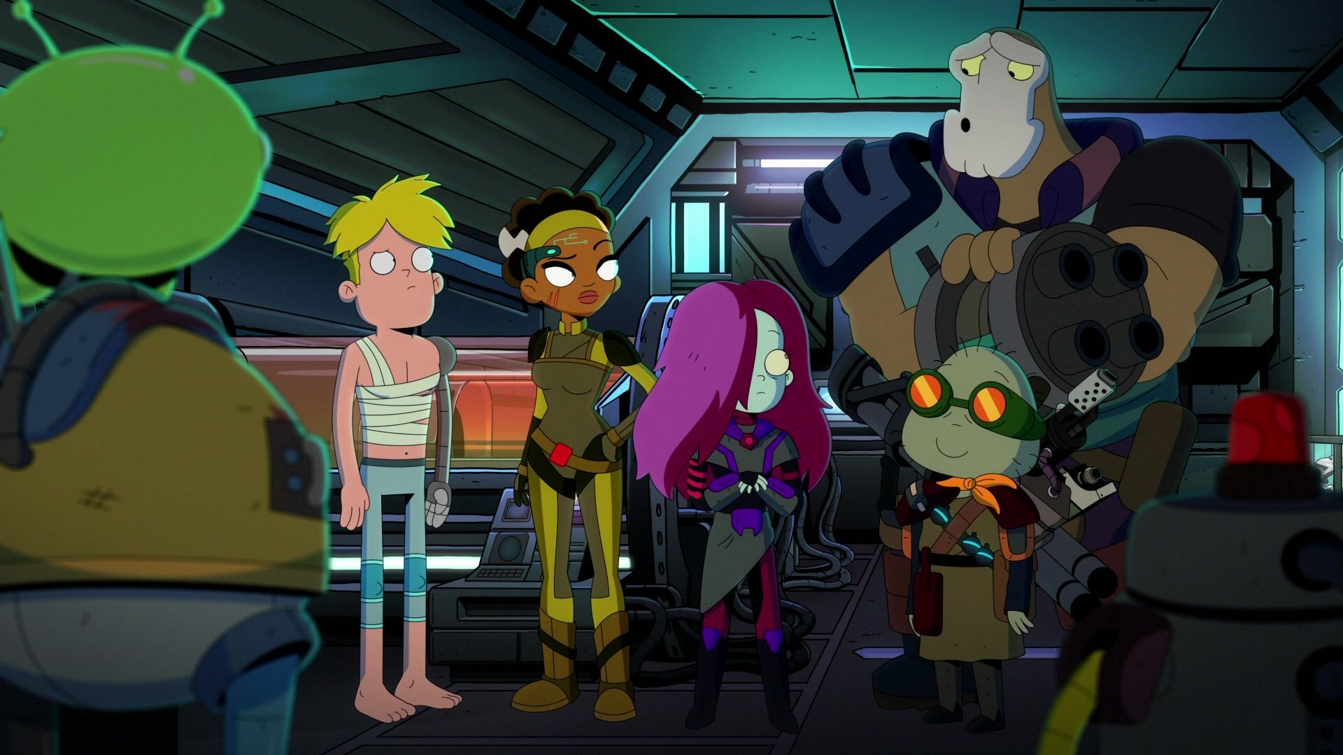 Download Pink Hair Alien Robot Blonde Ash Graven H.U.E (Final Space) Clarence Polkawitz KVN (Final Space) Mooncake (Final Space) Fox (Final Space) Nightfall (Final Space) Gary Goodspeed TV Show Final Space HD Wallpaper