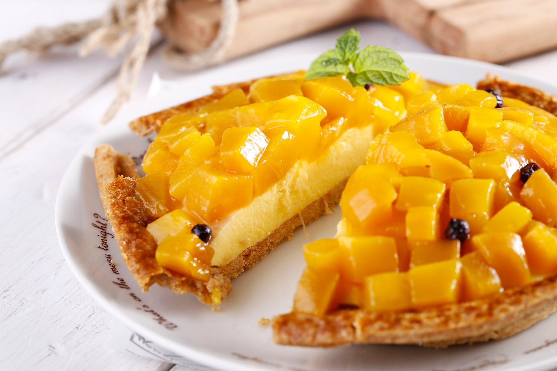 Download Baking Fruit Mango Food Pie HD Wallpaper