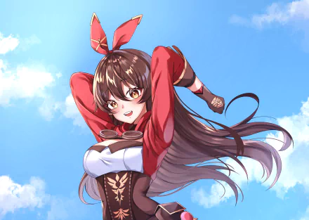 Amber (Genshin Impact) video game Genshin Impact HD Desktop Wallpaper | Background Image