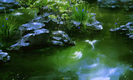 water Anime nature HD Desktop Wallpaper | Background Image