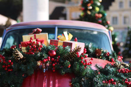christmas ornaments gift car holiday Christmas Christmas Car HD Desktop Wallpaper | Background Image