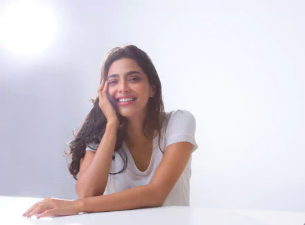 smile brunette Bollywood actress Indian model woman Aishwarya Lekshmi HD Desktop Wallpaper | Background Image