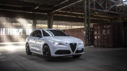 white car SUV car Alfa Romeo Alfa Romeo Stelvio Veloce Ti vehicle Alfa Romeo Stelvio HD Desktop Wallpaper | Background Image
