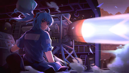Nitori Kawashiro Anime Touhou HD Desktop Wallpaper | Background Image