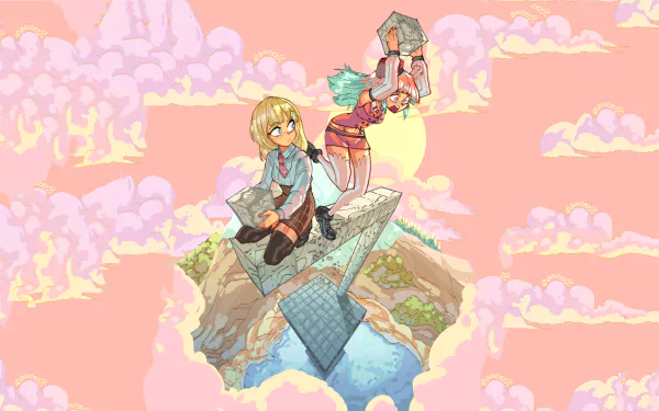 Takanashi Kiara Watson Amelia Anime Virtual Youtuber HD Desktop Wallpaper | Background Image