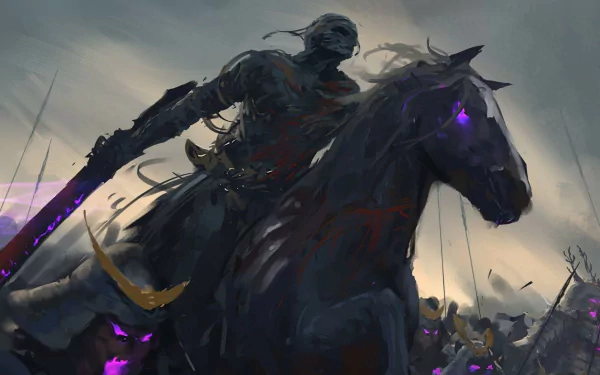 fantasy horse mummy dark warrior fantasy warrior Dark Fantasy HD Desktop Wallpaper | Background Image