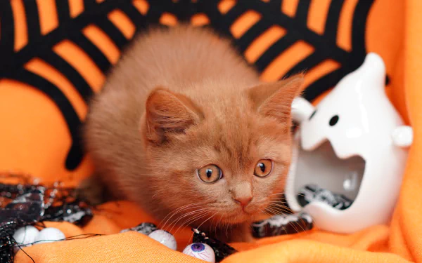 baby animal kitten Animal British Shorthair HD Desktop Wallpaper | Background Image