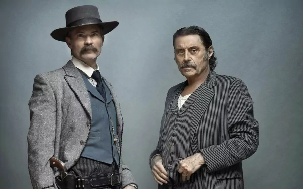 Ian McShane Timothy Olyphant movie Deadwood: The Movie HD Desktop Wallpaper | Background Image