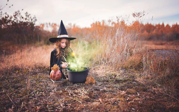 potion halloween fall photography child HD Desktop Wallpaper | Background Image