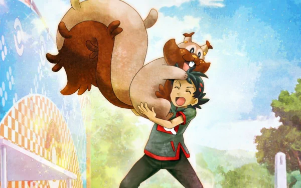 Greedent (Pokémon) Goh (Pokémon) Anime Pokemon HD Desktop Wallpaper | Background Image