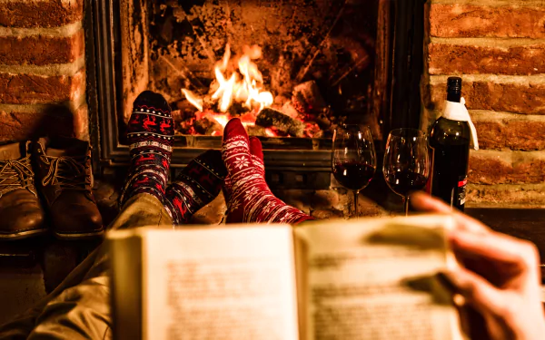 mood fireplace glass legs wine photography people HD Desktop Wallpaper | Background Image