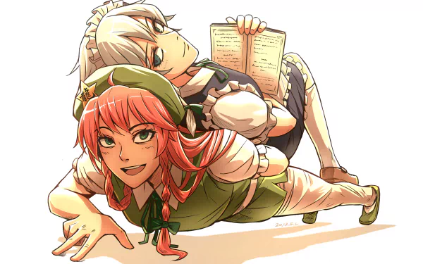 Hong Meiling Sakuya Izayoi Anime Touhou HD Desktop Wallpaper | Background Image