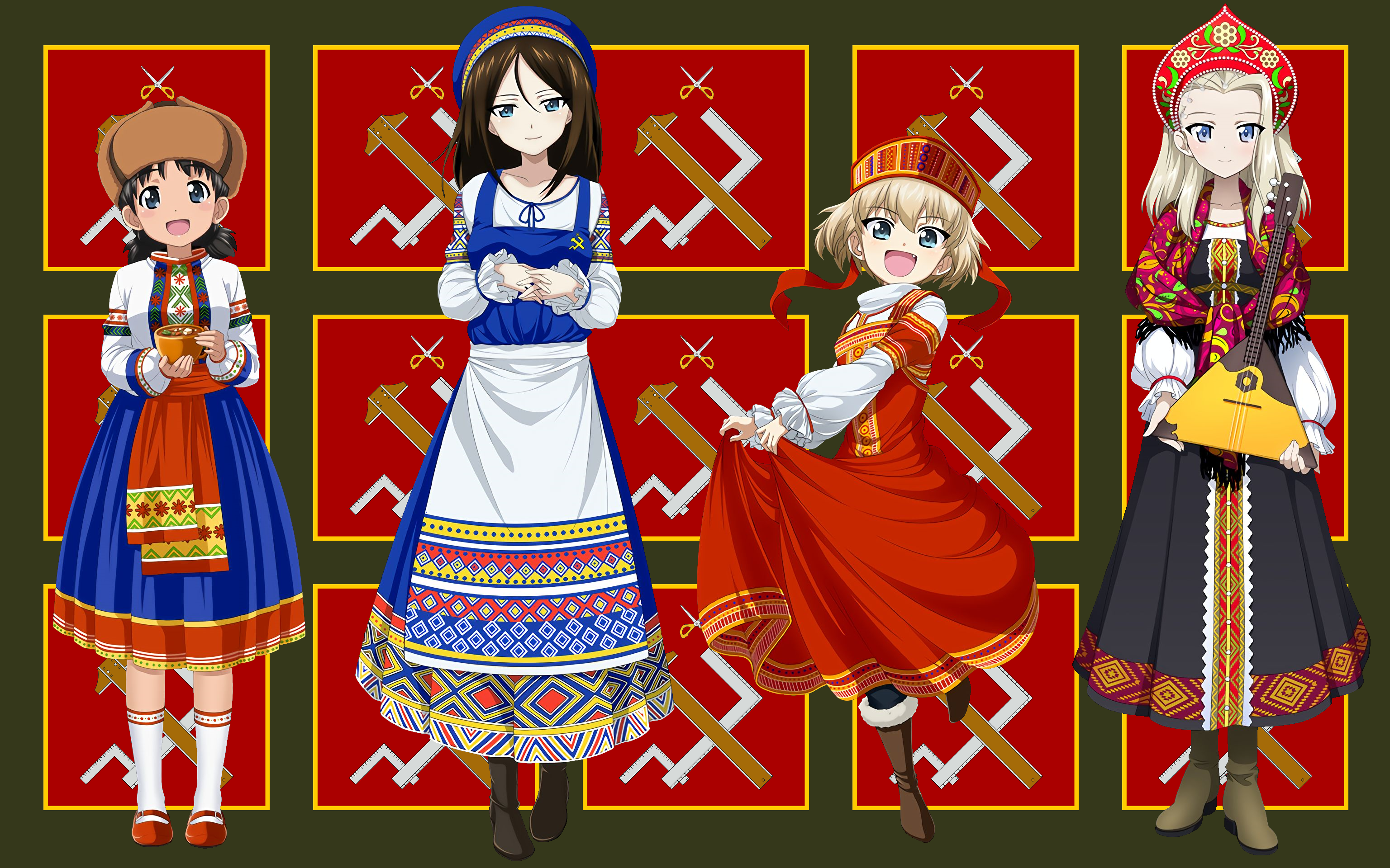 Anime Girls und Panzer HD Wallpaper | Background Image