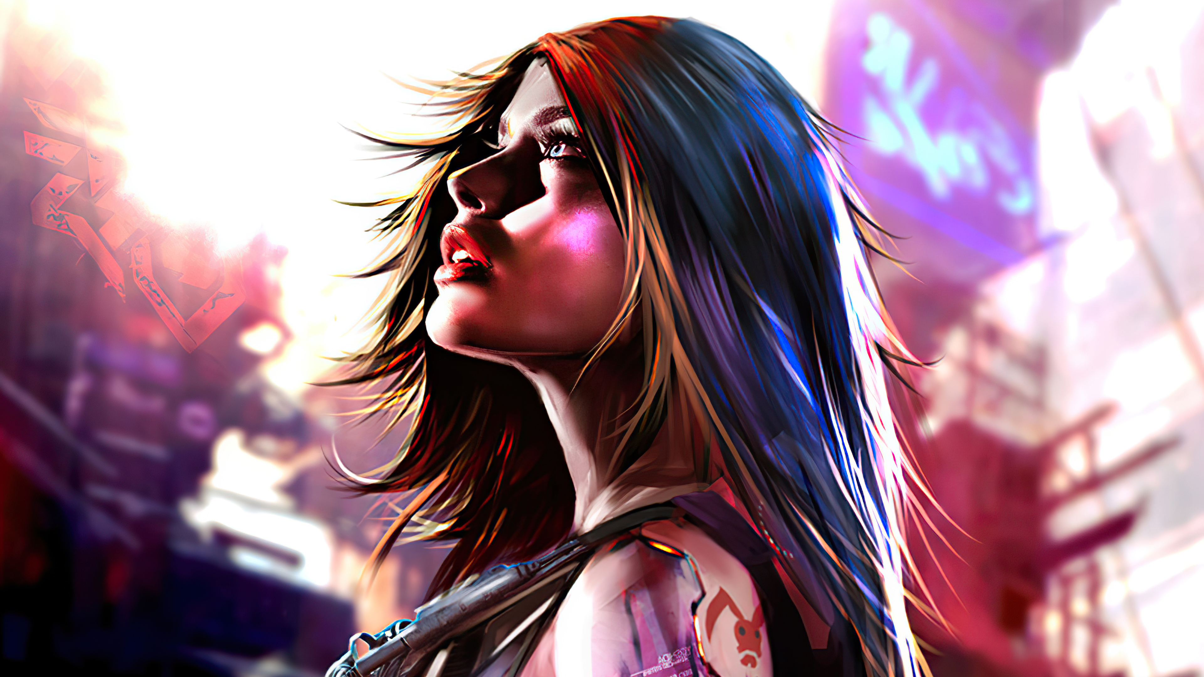 Cyberpunk Girl Wallpaper