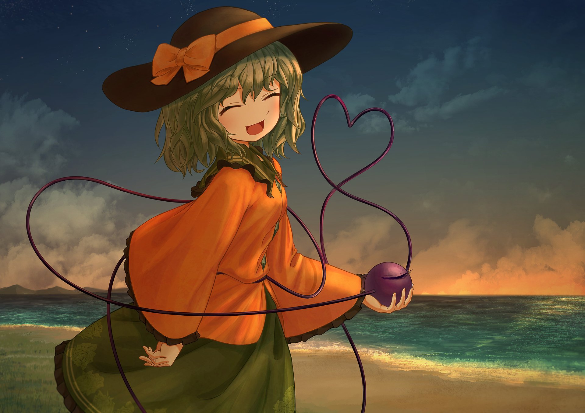 Download Koishi Komeiji Anime Touhou 4k Ultra HD Wallpaper by エカーペット4世