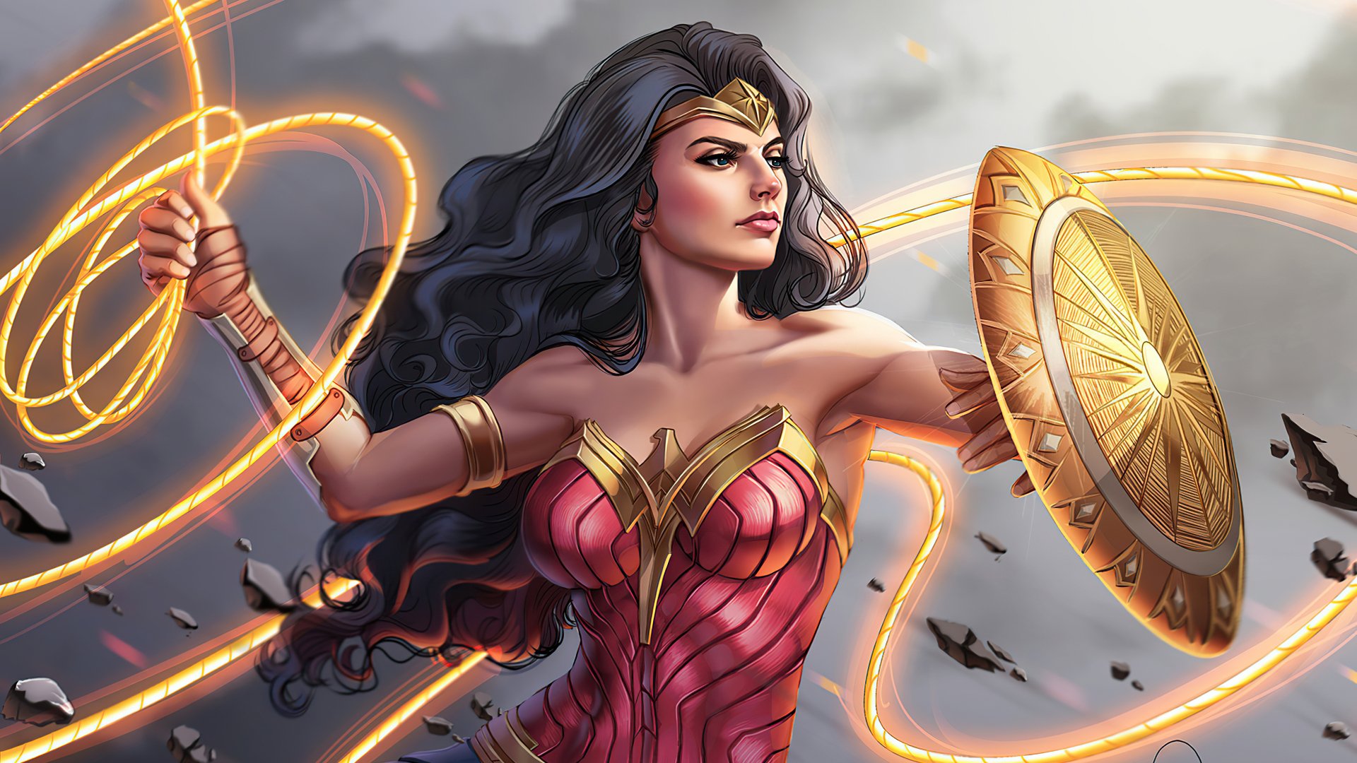 Download Diana Prince Lasso Of Truth Dc Comics Comic Wonder Woman 4k Ultra Hd Wallpaper By 