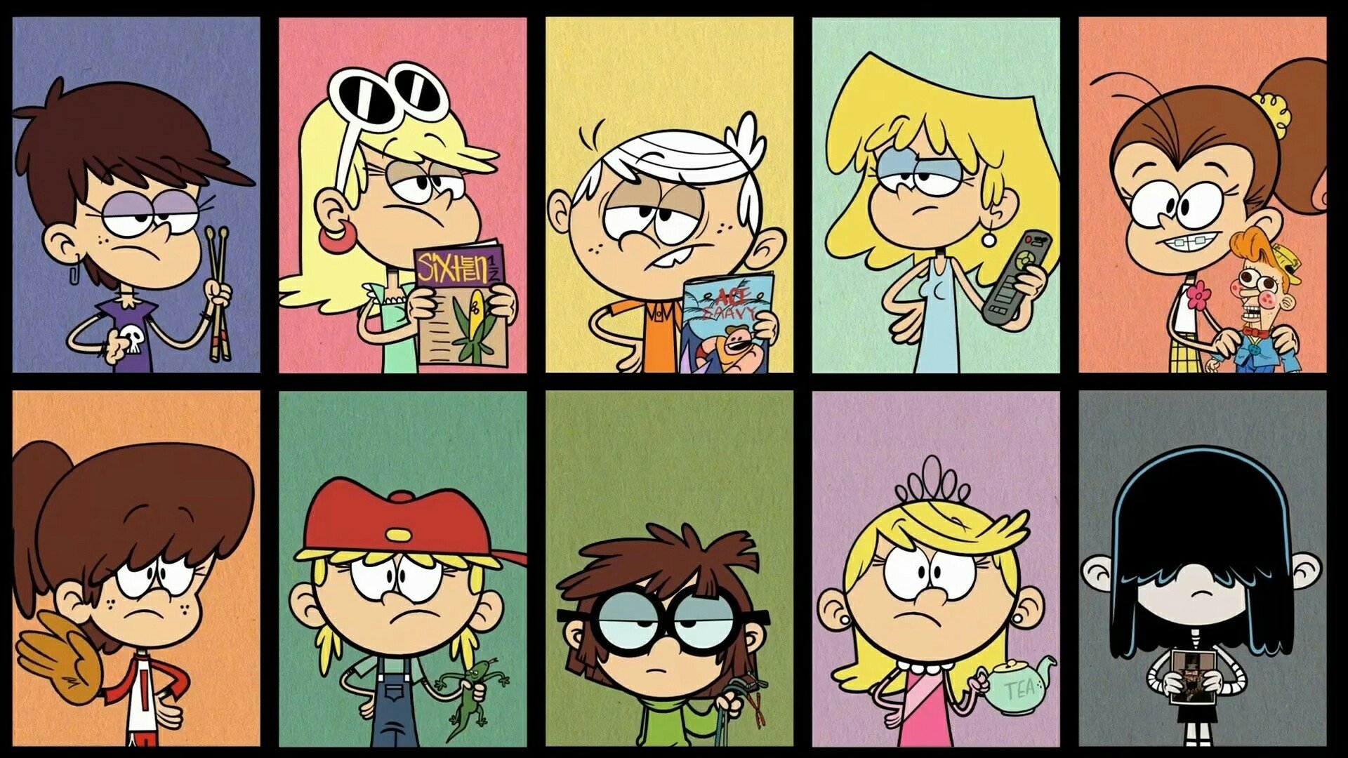 The Loud House HD Wallpaper - Featuring Luna Loud and Siblings