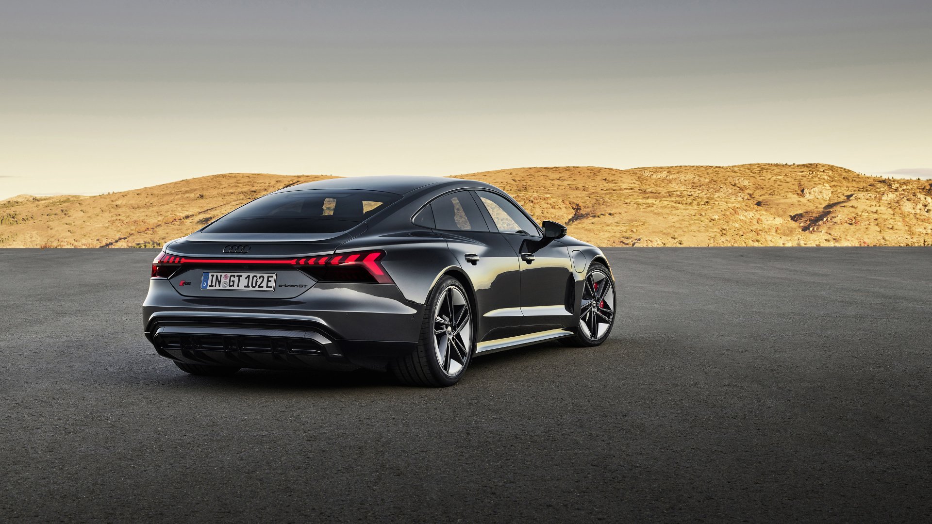 Download Electric Car Silver Car Car Audi Vehicle Audi RS E-Tron GT 4k Ultra HD Wallpaper