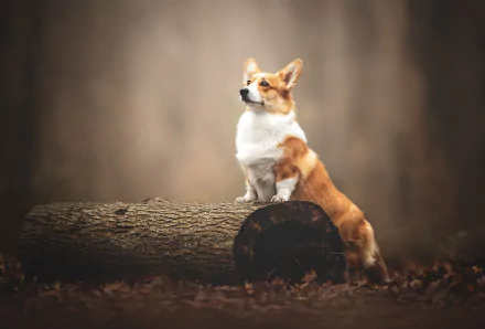 log dog Animal corgi HD Desktop Wallpaper | Background Image