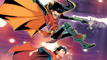 DC Comics Robin (DC Comics) Superboy Jon Kent Damian Wayne Comic Super-Sons HD Desktop Wallpaper | Background Image
