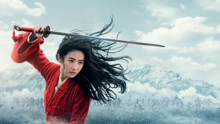 Hua Mulan warrior sword actress Chinese Liu Yifei movie Mulan (2020) HD Desktop Wallpaper | Background Image