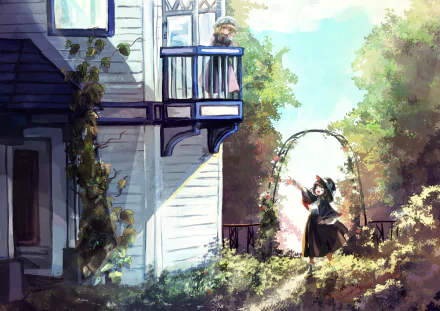 Renko Usami Maribel Hearn Anime Touhou HD Desktop Wallpaper | Background Image