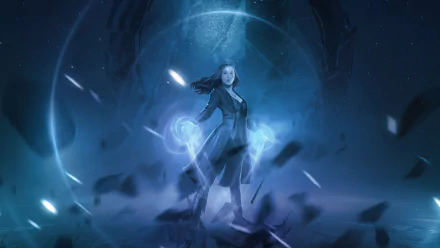 Elizabeth Olsen Scarlet Witch TV Show WandaVision HD Desktop Wallpaper | Background Image