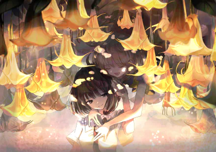 Renko Usami Maribel Hearn Anime Touhou HD Desktop Wallpaper | Background Image